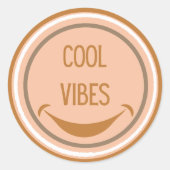 Schattigee Cool vibes Sticker (Voorkant)