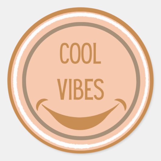 Schattigee Cool vibes Sticker (Voorkant)