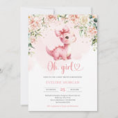 Schattigee coquette baby dinosaurus Het is een Mei Kaart (Voorkant)