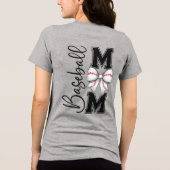 Schattigee Coquette Baseball Mom Tri-Blend Shirt (Achterkant)
