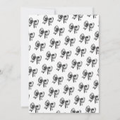 Schattigee Coquette Black Bow Sweet 16 Verjaardag Kaart (Achterkant)