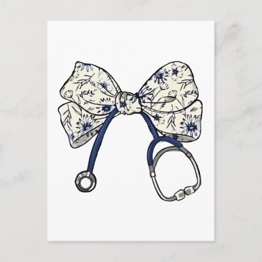 Schattigee Coquette Bow Coquette Bow Nurse Nursing Briefkaart (Voorkant)