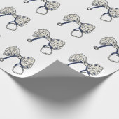Schattigee Coquette Bow Coquette Bow Nurse Nursing Cadeaupapier (Hoek)