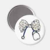 Schattigee Coquette Bow Coquette Bow Nurse Nursing Magneet (Voorkant / Achterkant)