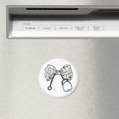 Schattigee Coquette Bow Coquette Bow Nurse Nursing Magneet (Insitu (Vaatwasser))