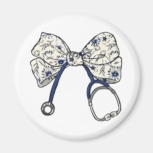 Schattigee Coquette Bow Coquette Bow Nurse Nursing Magneet (Voorkant)