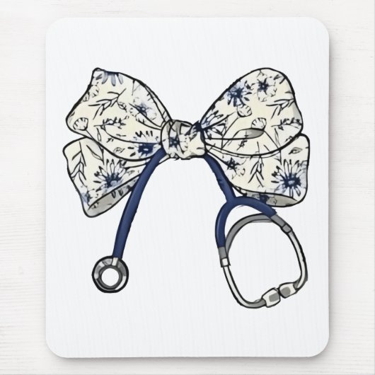 Schattigee Coquette Bow Coquette Bow Nurse Nursing Muismat (Voorkant)