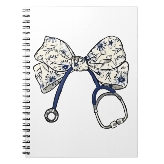 Schattigee Coquette Bow Coquette Bow Nurse Nursing Notitieboek (Voorkant)