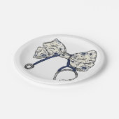 Schattigee Coquette Bow Coquette Bow Nurse Nursing Papieren Bordje (Gekanteld)