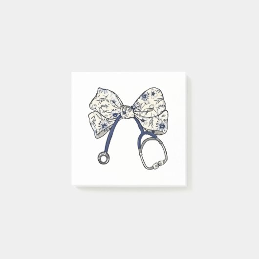 Schattigee Coquette Bow Coquette Bow Nurse Nursing Post-it® Notes (Voorkant)