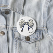 Schattigee Coquette Bow Coquette Bow Nurse Nursing Ronde Button 7,6 Cm (In situ)