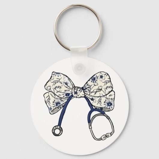 Schattigee Coquette Bow Coquette Bow Nurse Nursing Sleutelhanger (Voorkant)