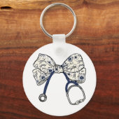 Schattigee Coquette Bow Coquette Bow Nurse Nursing Sleutelhanger (Voorkant)