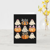 Schattigee Coquette Bows Ghost Pumpkin Seizoen Hal Kaart (Gele Bloem)