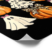 Schattigee Coquette Bows Ghost Pumpkin Seizoen Hal Poster (Hoek)