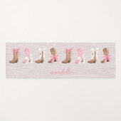 Schattigee Coquette Cowgirl Laarzen Gepersonalisee Yogamat (Voorkant (horizontaal))