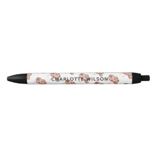 Schattigee Coquette Cowgirl Pet met Bow Script Naa Zwarte Inkt Pen