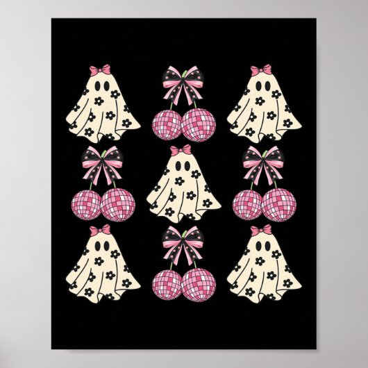 Schattigee Coquette Esthetische Halloween Spooky G Poster (Voorkant)