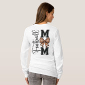 Schattigee Coquette Football Mom T-shirt (Achterkant volledig)