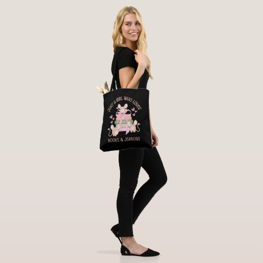 Schattigee Coquette GEWOON EEN MEISJE DAT HOUDT VA Tote Bag (Op model)