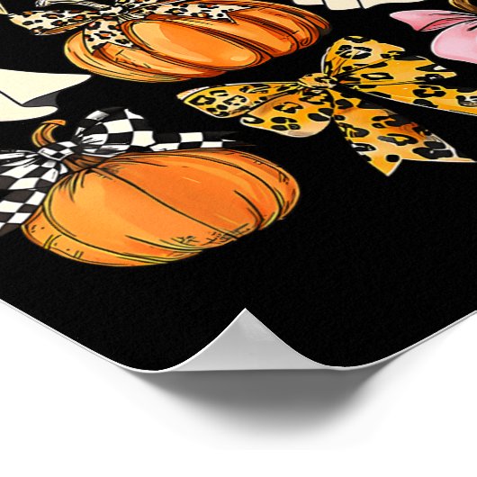 Schattigee Coquette Ghost Pink Coquette Bows Pompo Poster (Hoek)