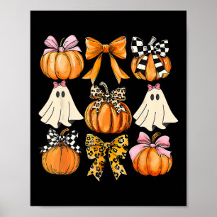 Schattigee Coquette Ghost Pink Coquette Bows Pompo Poster