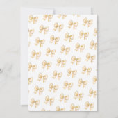 Schattigee Coquette Gold Bow Sweet 16 Verjaardagsf Kaart (Achterkant)