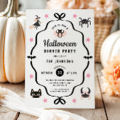 Schattigee Coquette Halloween Dinner Party Kaart