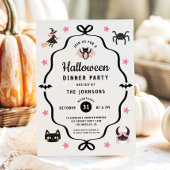 Schattigee Coquette Halloween Dinner Party Kaart