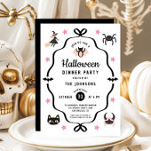 Schattigee Coquette Halloween Dinner Party Kaart