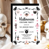 Schattigee Coquette Halloween Kostuumfeest Kaart
