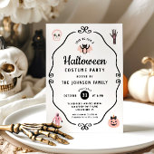 Schattigee Coquette Halloween Kostuumfeest Kaart