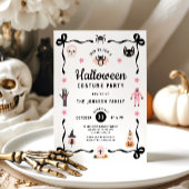 Schattigee Coquette Halloween Kostuumfeest Kaart