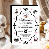 Schattigee Coquette Halloween Kostuumfeest Kaart