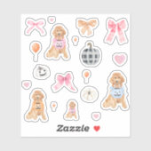 Schattigee Coquette Halloween pompoenen Sticker (Vel)