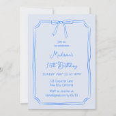 Schattigee Coquette Hand getrokken boog grillige v Kaart (Voorkant)