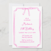 Schattigee Coquette Hand getrokken boog grillige v Kaart (Voorkant)