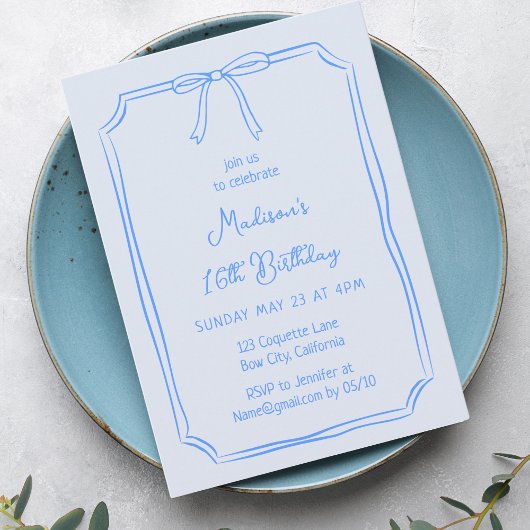 Schattigee Coquette Hand getrokken boog grillige v Kaart