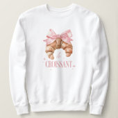 Schattigee Coquette 'Le Croissant' Franse bakkerij Trui (Design voorkant)