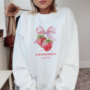 Schattigee Coquette Roze Aardbei Lover Graphic Trui