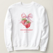 Schattigee Coquette Roze Aardbei Lover Graphic Trui (Design voorkant)