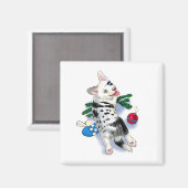 Schattigee Corgi blue merle Magneet (Voorkant / Achterkant)