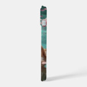 Schattigee Corgi Chill in zwembad iPhone 15 Case (Linkerkant)