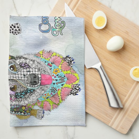 Schattigee Corgi Dog Assortiment Keuken Handdoek (Quarter Fold)