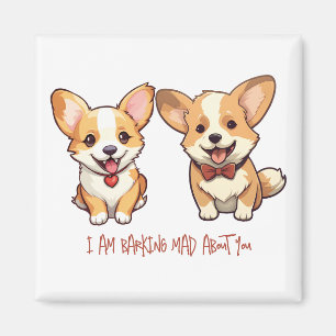 Schattigee Corgi Dog Jubileum Valentijn Magneet