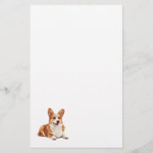 Schattigee Corgi Dog Stationery Briefpapier (Voorkant)