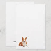 Schattigee Corgi Dog Stationery Briefpapier (Voorkant / Achterkant)