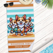 Schattigee Corgi Dogs Zomer Familie Vakantie