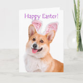 Schattigee Corgi Easter Kaart (Voorkant)