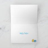 Schattigee corgi en haas paaskaart kaart (Binnen)